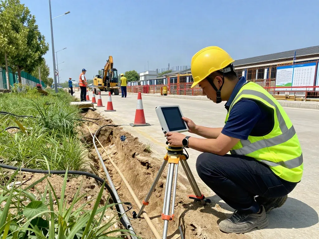 Utility Survey Surrey conducted with advanced GPR equipment at an outdoor site.