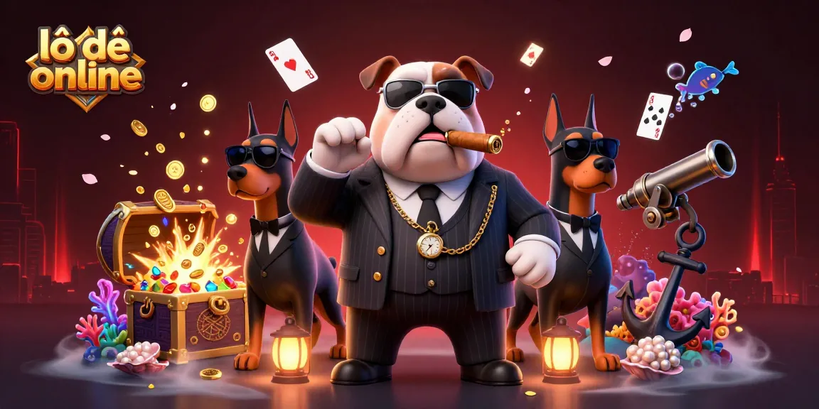 Win big with lô đề online as a mafia boss bulldog directs the action in a vibrant casino scene.