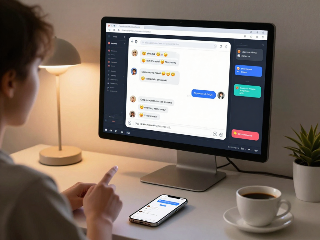Engaging nsfw ai chat interface showcasing vibrant conversation with emojis and user interaction.