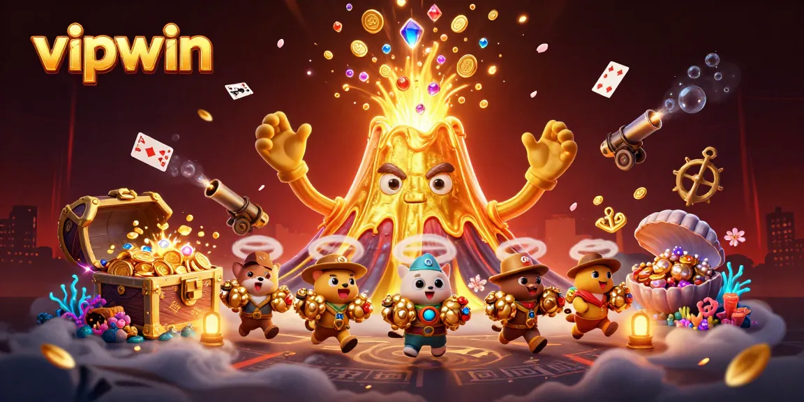 Experience vipwin excitement with a dazzling eruption of treasures and casino fun.