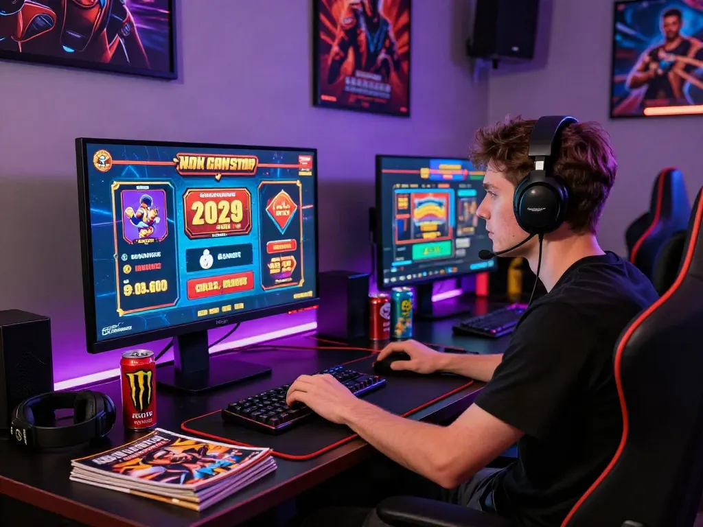 Engaging gaming setup showcasing non GamStop casinos UK and vibrant online slots experience.