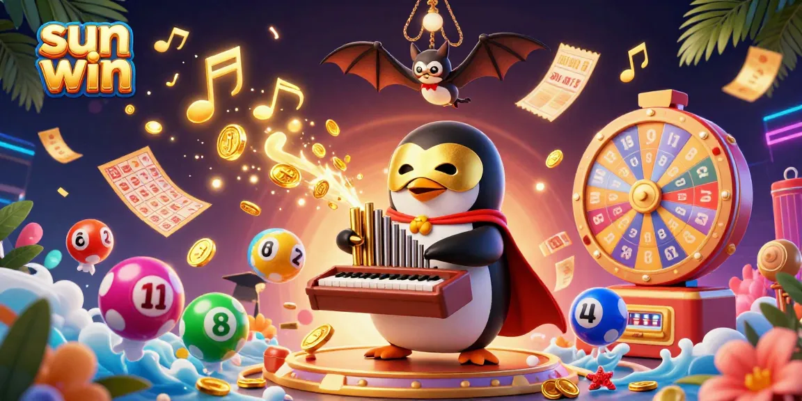 Experience fun at sun win with a 3D phantom opera penguin and dynamic gambling elements.