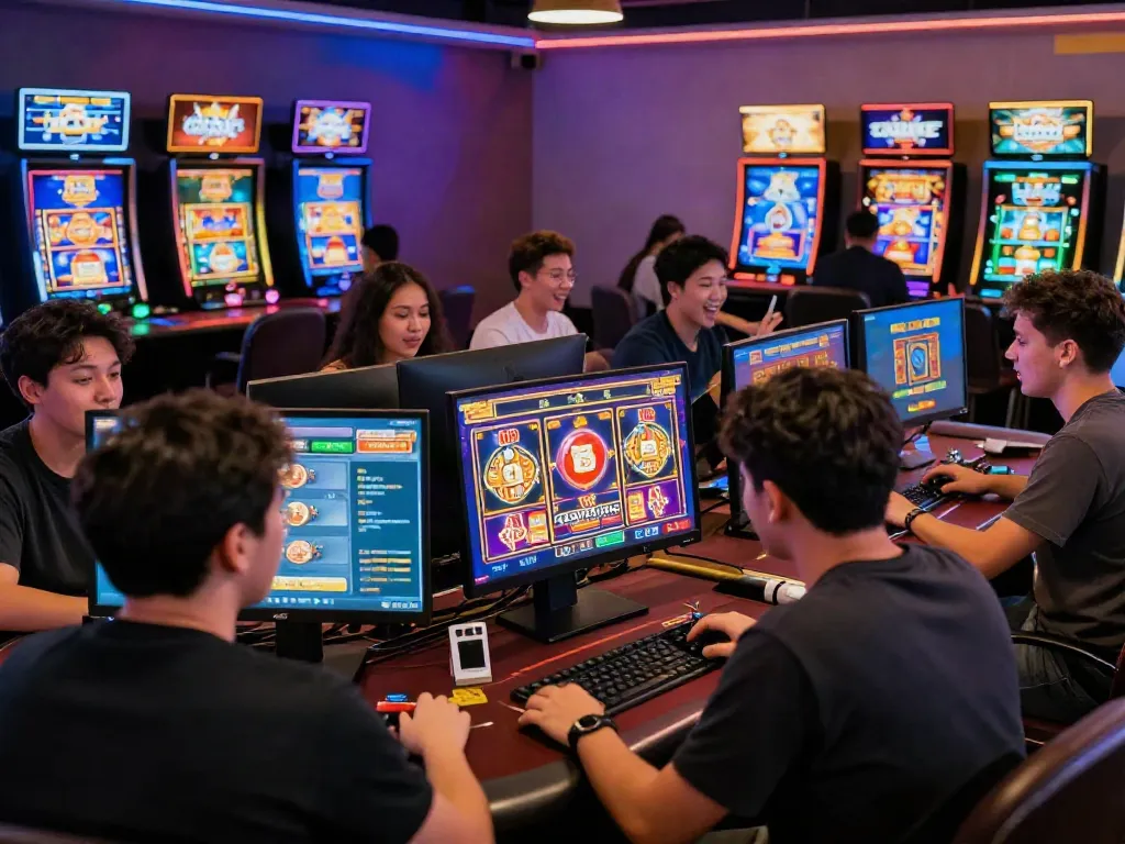 Engaged players in non gamstop casinos enjoying vibrant slot games and dynamic online experiences.