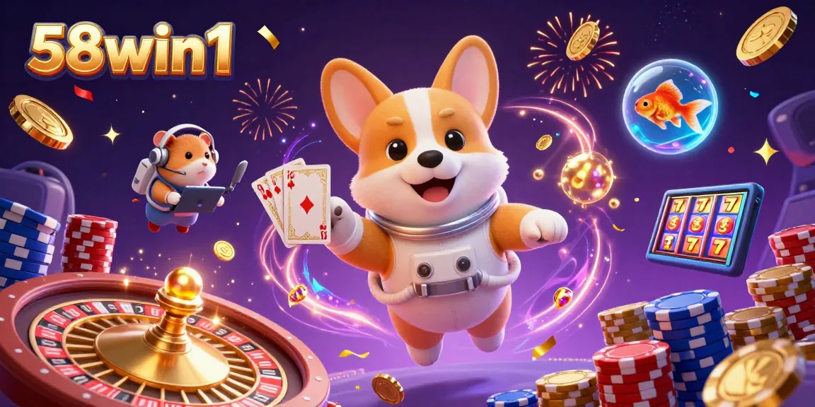 Engage with the action of 58win1 in an ultra-detailed space casino adventure.