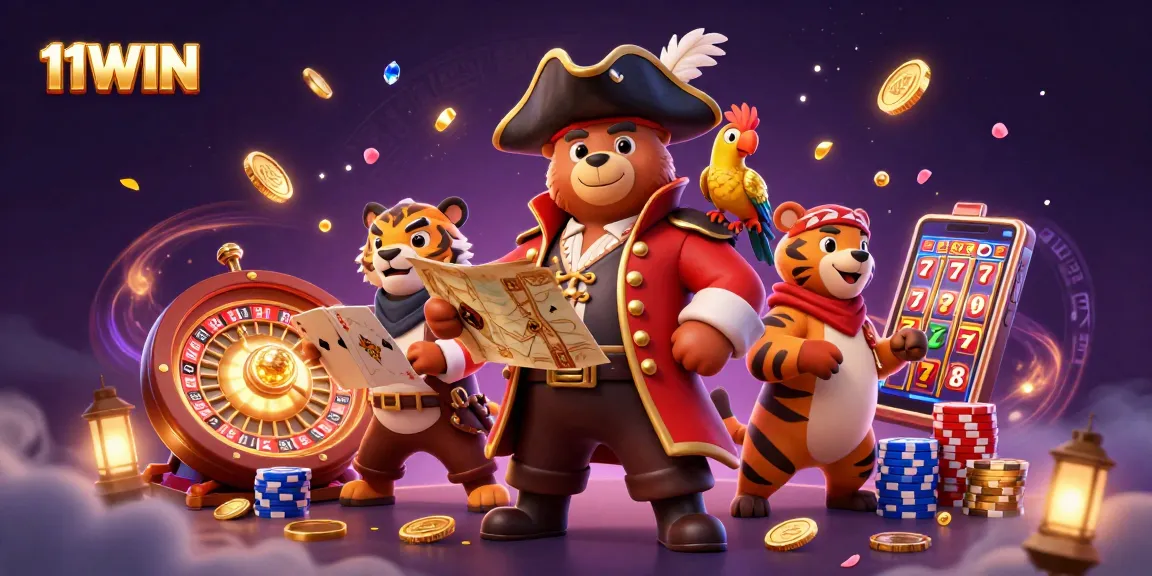Engage in the thrilling world of 11WIN with pirates, tigers, and cascading coins!