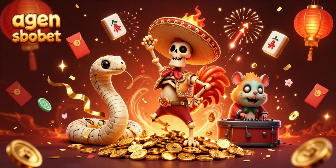 Experience exciting betting with agen sbobet in a vibrant 3D carnival of rewards and festive elements.