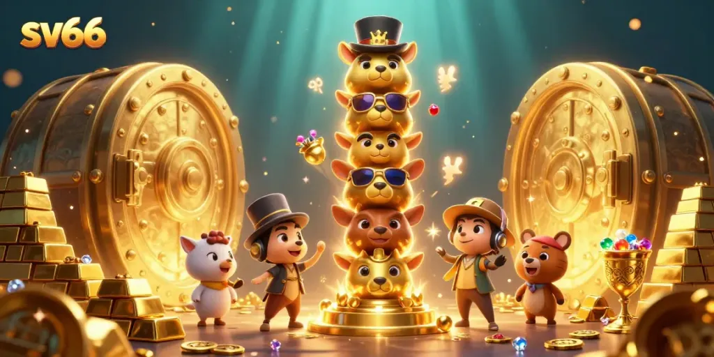 Spin the reels with sv66's vibrant casino world filled with gold treasures and dynamic animations.